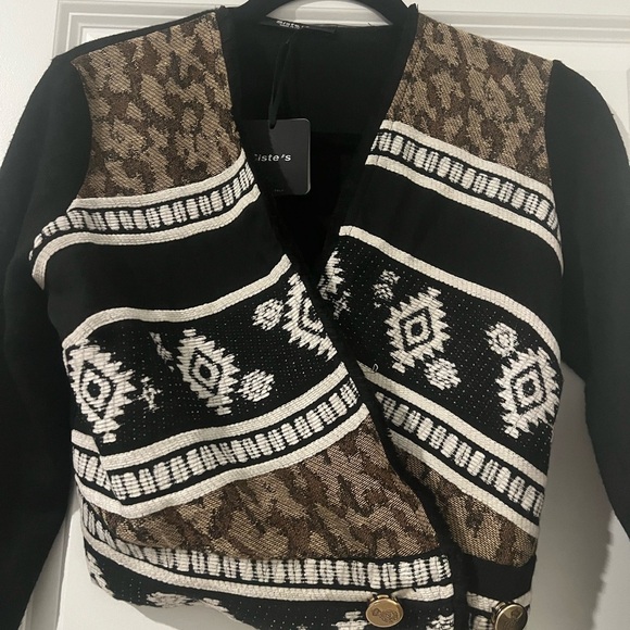 SISTE’S knitwear black cardigan - Picture 2 of 4